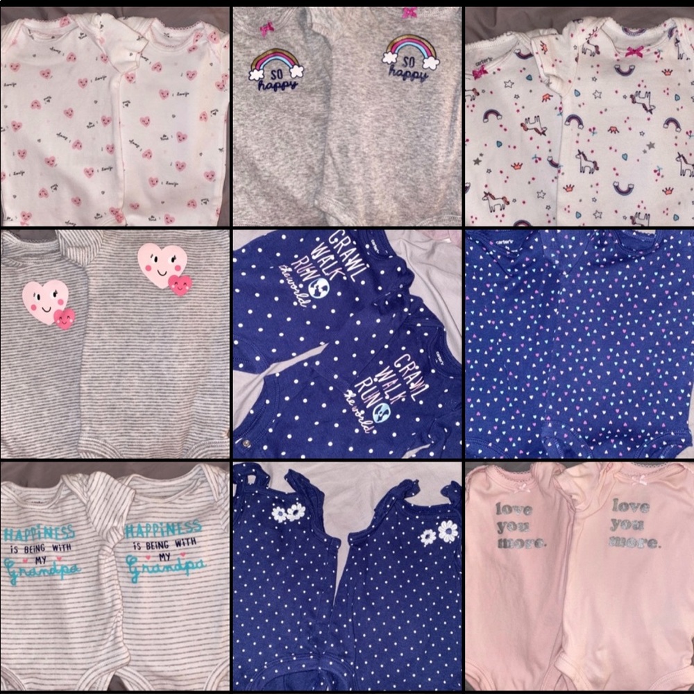 Matching twin girl preemie/newborn bundle